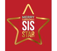 Merry Christmas Sis-star - Divertente biglietto di Natale per sorella