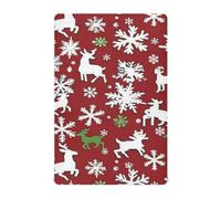 Merry Christmas Snowflake Deer Bianco Rosso presepe biancheria da letto set letto bambino Per il bambino 52 ''x28 '' sábanas de cuna para
