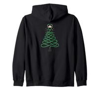 Merry Christmas - Stetoscopio con Albero per Infermiere Felpa con Cappuccio