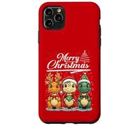Merry Christmas T-rex Santa Dinosaur T-Rex Dino Xmas Tree Custodia per iPhone 11 Pro Max