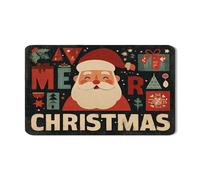 Merry Christmas, tappetino scolapiatti per bancone della cucina, tappetino assorbente in gomma con Babbo Natale, tappetino in pelle sintetica per cucina, caffè, bar, protezione 30,5 x 50,8 cm