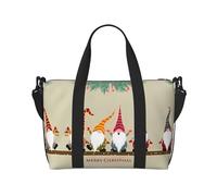 Merry Christmas Tote Crossbody Travel Bag,41cmx29cmx15cm Chair Bottom Travel Bag Cabin Bag,Overnight Bag,Unisex Tote Bag, Nero , Taglia unica