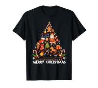 Merry Christmas Tree 2025 Vestito Coordinato Xmas Squad Babbo Natale Maglietta