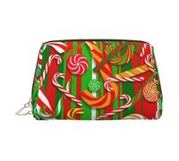 Merry Christmas- Trousse da trucco con divisore da viaggio, borsa cosmetica portatile, Oro, One Size