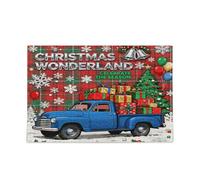 Merry Christmas Trunk Red Plaid Piecing Puzzle per bambini per giochi di famiglia Giochi difficili I migliori regali per la tua famiglia Puzzle per adulti 500 pezzi