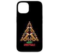 Merry Christmas Tuba Tree Tuba Music Lover Xmas Holiday Custodia per iPhone 13