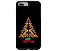 Merry Christmas Tuba Tree Tuba Music Lover Xmas Holiday Custodia per iPhone 7 Plus/8 Plus