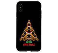 Merry Christmas Tuba Tree Tuba Music Lover Xmas Holiday Custodia per iPhone XS Max