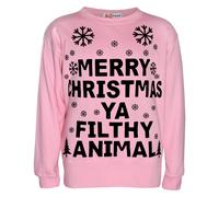 Merry Christmas Unisex Ya Filthy Felpa Maglia Animale Per