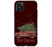 Merry Christmas Vintage Pompiere Camion Albero Custodia per iPhone 11 Pro Max