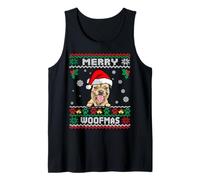 Merry Christmas Woofmas Border Terrier Dog Funny Ugly Xmas Canotta
