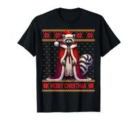 Merry Christmas X-mas Ugly Raccoon Lover Raccoon Whisperer Maglietta