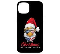 Merry Christmas You Filthy Liberals: Eagle Trump Santa Funny Custodia per iPhone 13