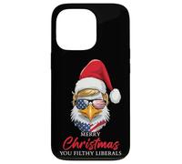 Merry Christmas You Filthy Liberals: Eagle Trump Santa Funny Custodia per iPhone 13 Pro