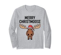 Merry Christmoose - Cappello di Babbo Natale con Alce Maglia a Manica