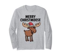 Merry Christmoose - Cappello di Babbo Natale con Alce Maglia a Manica