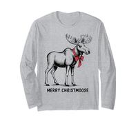 Merry Christmoose - Cappello di Babbo Natale con Alce Maglia a Manica