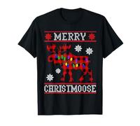 Merry Christmoose - Cappello di Babbo Natale con Alce Maglietta