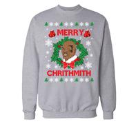 Merry Chrithmith Mike Tyson Ispirato Divertente, Humour, Novità Natale Maglione