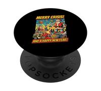Merry Crisis e un Felice Nuovo Paura Horror Natale PopSockets PopGrip Adesivo