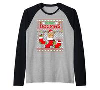Merry Dogmas Cockapoo Dog Funny Ugly Christmas Xmas Maglia con Maniche Raglan