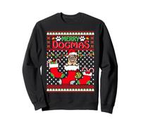 Merry Dogmas Pug Dog Funny Ugly Christmas Xmas Felpa