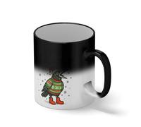 Merry F-CAW-F - Funny Christmas Greeting Black Magic Coffee Mug