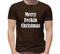 Merry Feckin Natale - T-Shirt - Divertente Grezzo Slogan Natale Irish