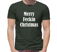 Merry Feckin Natale - T-Shirt - Divertente Grezzo Slogan Natale Irish