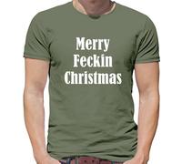 Merry Feckin Natale - T-Shirt - Divertente Grezzo Slogan Natale Irish