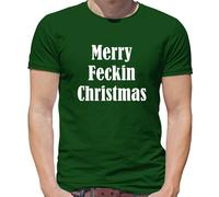 Merry Feckin Natale - T-Shirt - Divertente Grezzo Slogan Natale Irish