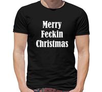Merry Feckin Natale - T-Shirt - Divertente Grezzo Slogan Natale Irish