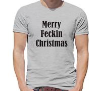 Merry Feckin Natale - T-Shirt - Divertente Grezzo Slogan Natale Irish