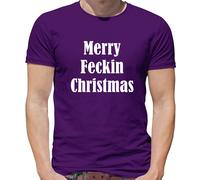 Merry Feckin Natale - T-Shirt - Divertente Grezzo Slogan Natale Irish