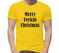 Merry Feckin Natale - T-Shirt - Divertente Grezzo Slogan Natale Irish