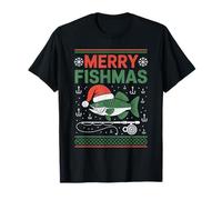 Merry Fishmas - Cappello da Babbo Natale con Pesce Maglietta