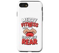 Merry Fitness And Happy New Back Gym Workout Christmas Santa Custodia per iPhone SE (2020) / 7/8