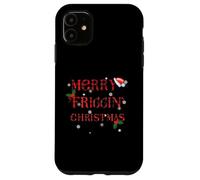 Merry Friggin - Pigiama natalizio a quadretti, motivo: bufalo Custodia per iPhone 11