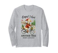 Merry Goosemas Oops I Got Another Tree Christmas Goose Maglia a Manica