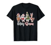 Merry Goosmas Lights, Cappello da Babbo Natale Rosso per la Famiglia, da Uomo e da Donna Maglietta