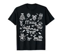 Merry Gothmas Gothic Christmas Carino Spooky Holiday Maglietta