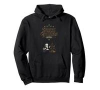 Merry Gothmas Skeleton Babbo Natale Morto Albero Gotico Natale Felpa con Cappuccio