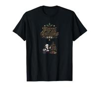 Merry Gothmas Skeleton Babbo Natale Morto Albero Gotico Natale Maglietta