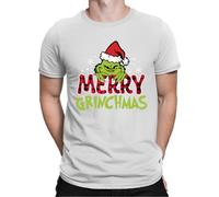 Merry Grinchmas Family Christmas - Maglietta da uomo, bianco, M