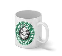 Merry Grinchmas Grinch inspired horror christmas coffee Bianco tazza di caffè Mug