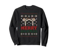 Merry Kickmas Ugly Christmas Sweater Karate Martial Arts Fun Felpa