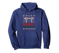 Merry Kickmas Ugly Christmas Sweater Karate Martial Arts Fun Felpa con Cappuccio