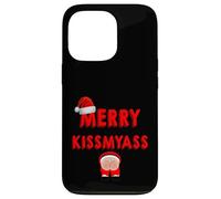 Merry KissMyAss Funny Santa Christmas Dirty Joke Custodia per iPhone 13 Pro