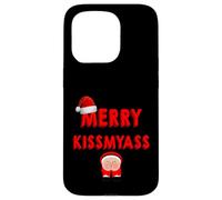 Merry KissMyAss Funny Santa Christmas Dirty Joke Custodia per iPhone 15 Pro