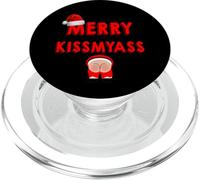 Merry KissMyAss Funny Santa Christmas Dirty Joke PopSockets PopGrip per MagSafe